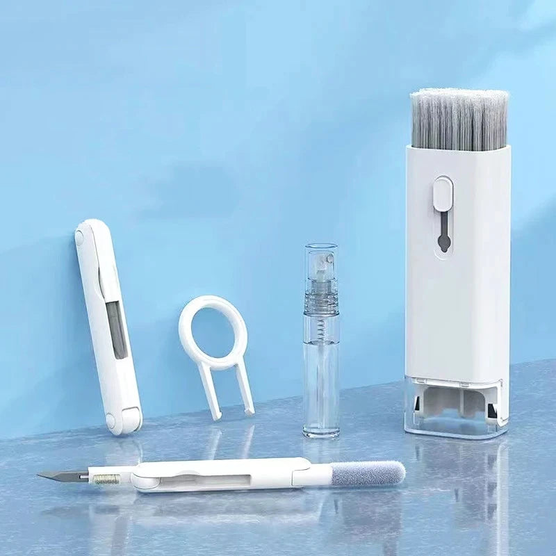 Keyboard Cleaning Kit 7-in-1 Laptops Cleaner with Keycap Puller, Multifunctional Keyboard Brush Cleaning Set for Airpods Phone