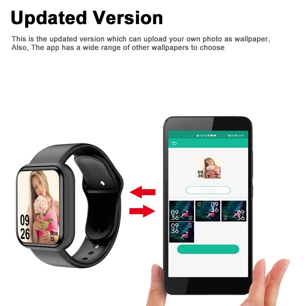 Smart Watches Fashion Sports Bracelet Multi-function USB Plug-in Charging Watches Women Fitness Men Smartwatch For Android Phone