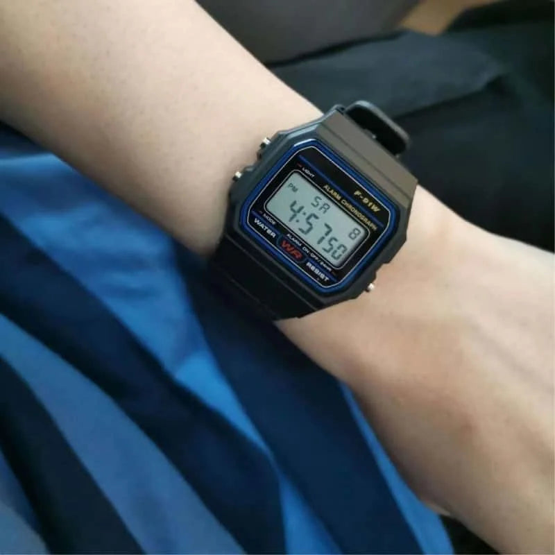 Sport LED Digital Watches for Men, Simple Small Square Dial, Electronic Watch, Silicone Band, Casual Fashion