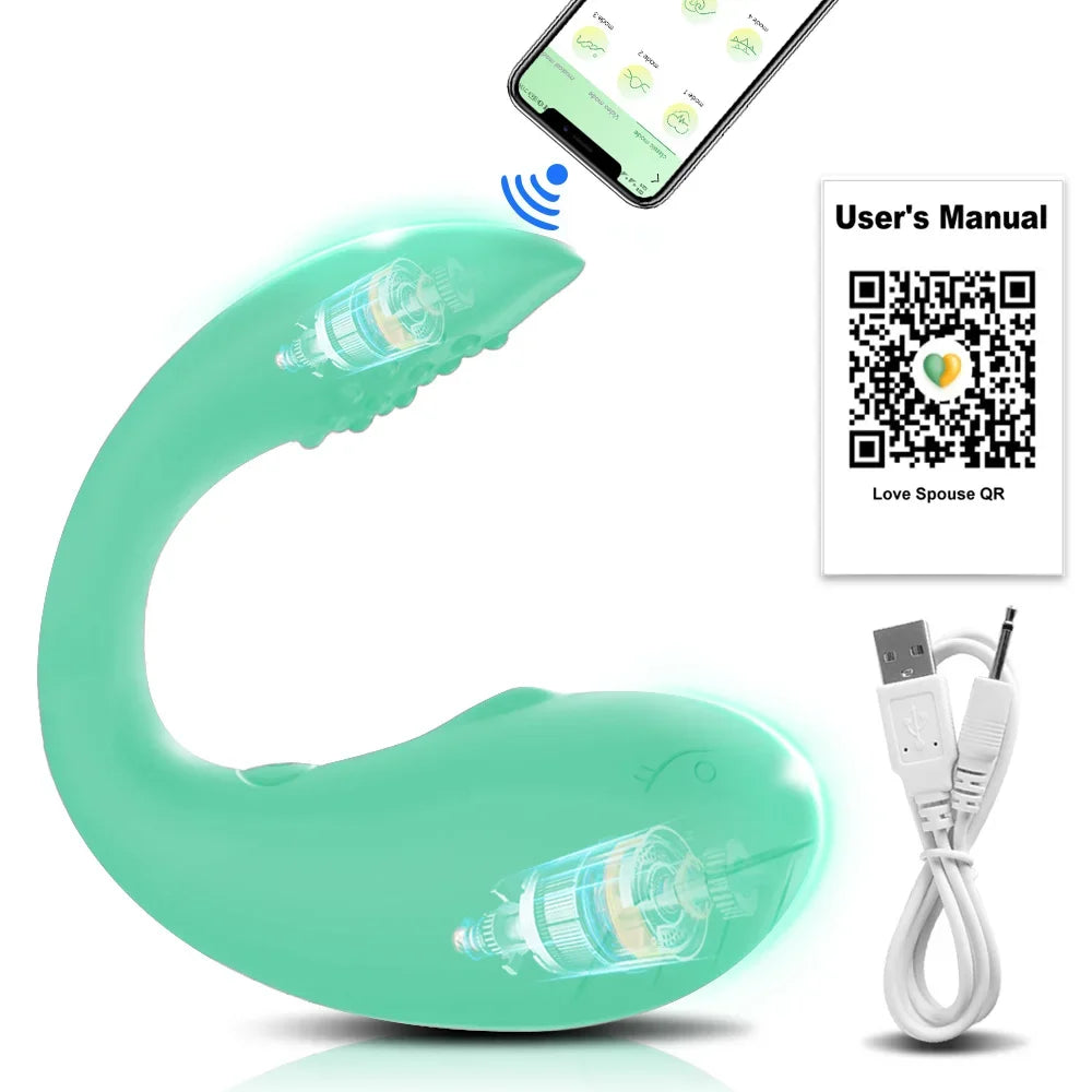 Wearable APP Vibrator Female Masturbation Egg Bluetooth Clit G Spot Stimulator Adult Toys Sextoy