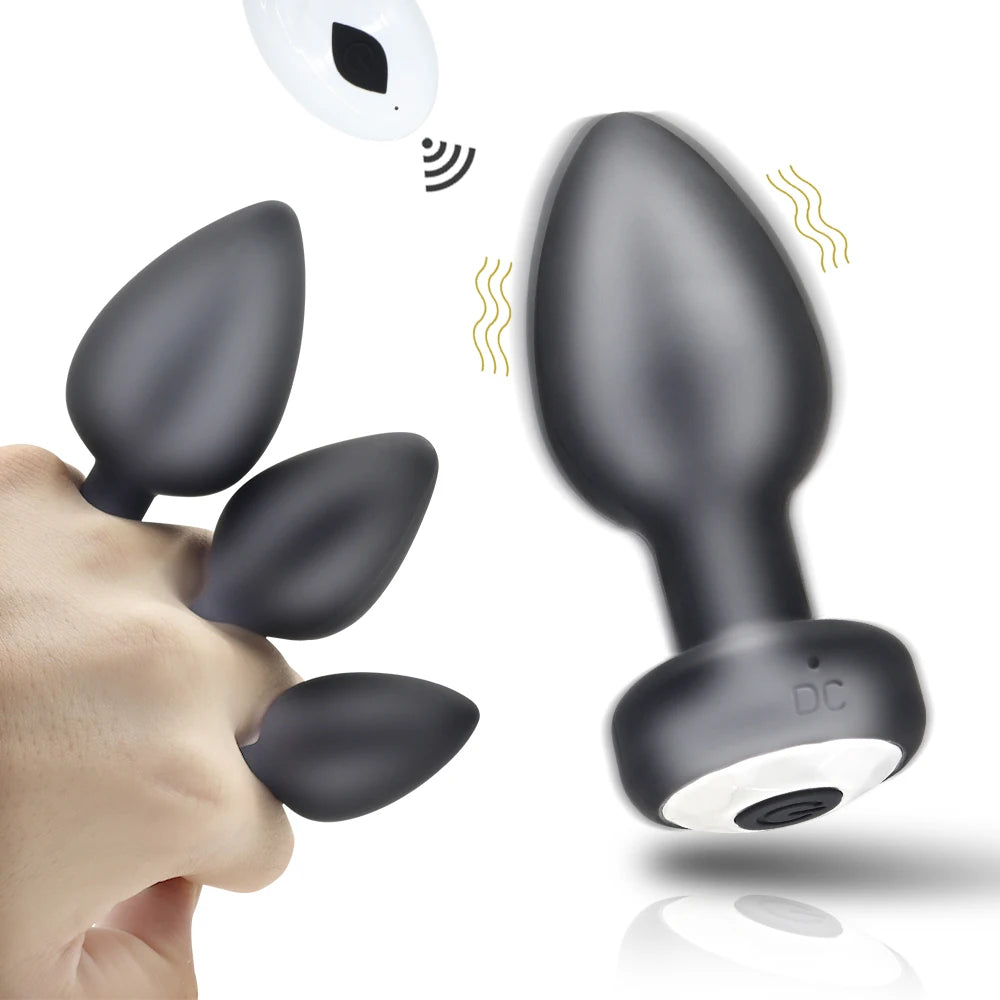 Anal Vibrator Butt plug Wireless Remote Control Men Prostate Massager Female Vagina Masturbator Sex Toy For Couples Sex Supplies