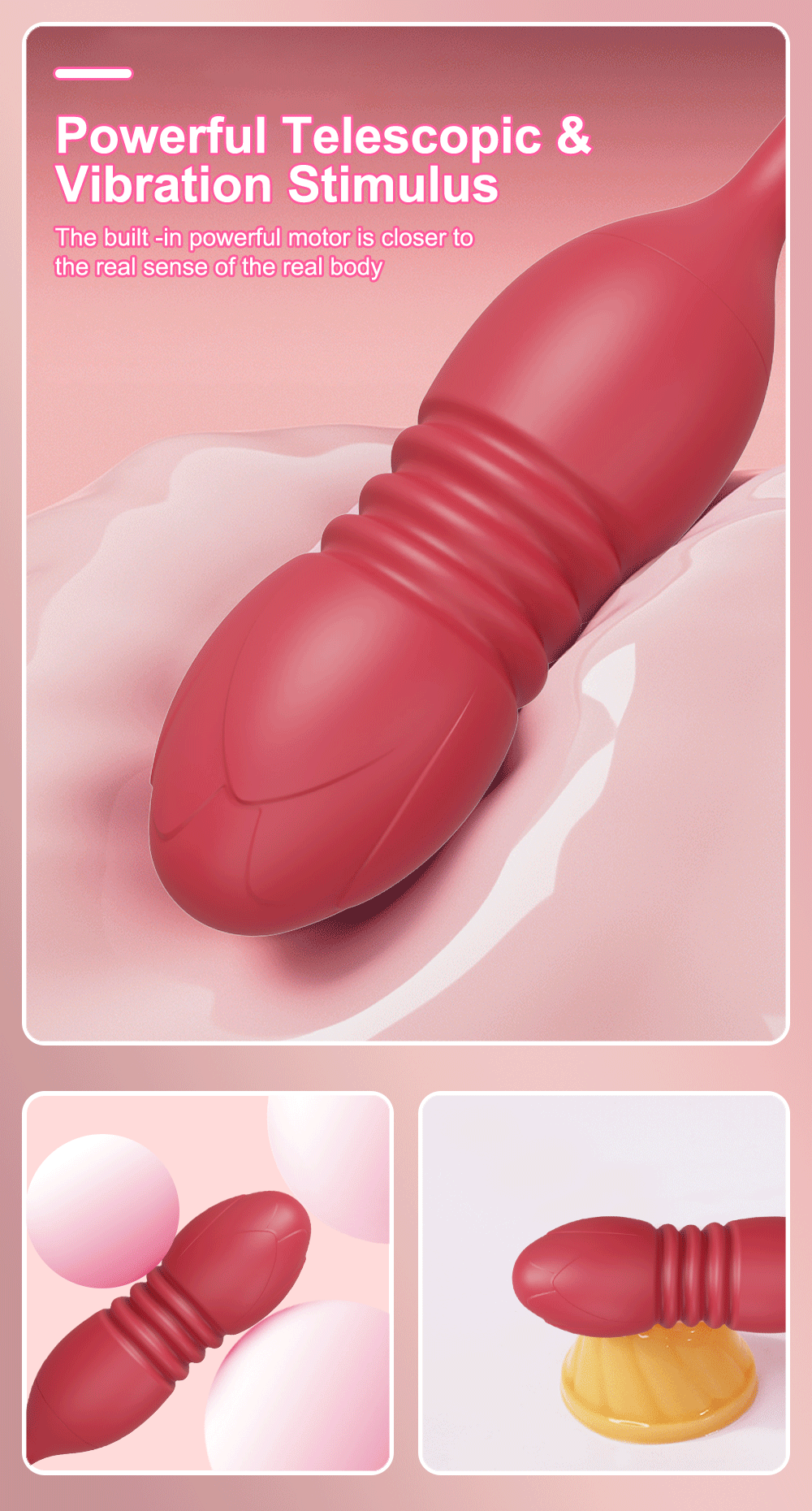 Sucking Thrusting Vibrator for Women Nipple Clit Stimulator Powerful Vibrating Egg Tongue Licking Clitoris Sucker Sexy Toy Dildo