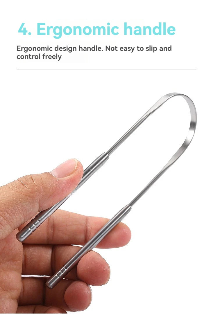 U-shaped Tongue Scraper Tongue Coating CleaningScraper Remove Bad Breath Bring Fresh Breath For Oral Suitable Men And Women