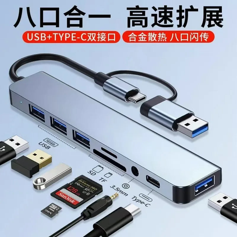 USB-C HUB Type-C Splitter Thunderbolt 3 Dock Laptop Adapter