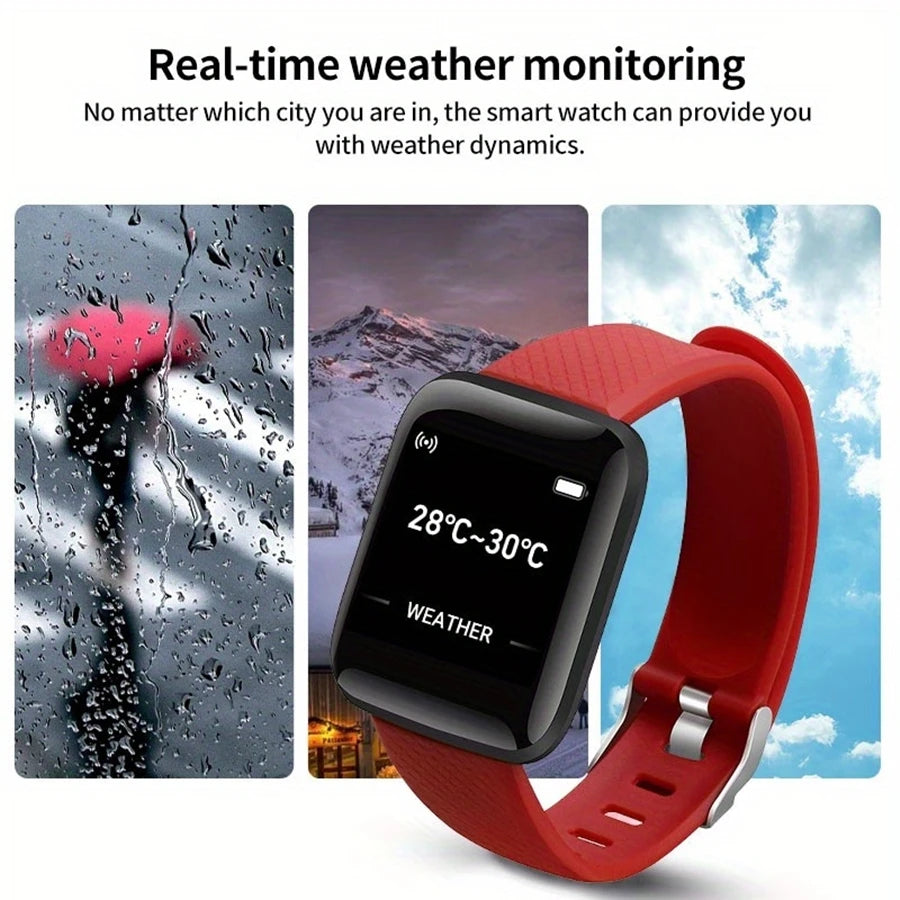Smart Watches Fashion Sports Bracelet Multi-function USB Plug-in Charging Watches Women Fitness Men Smartwatch For Android Phone