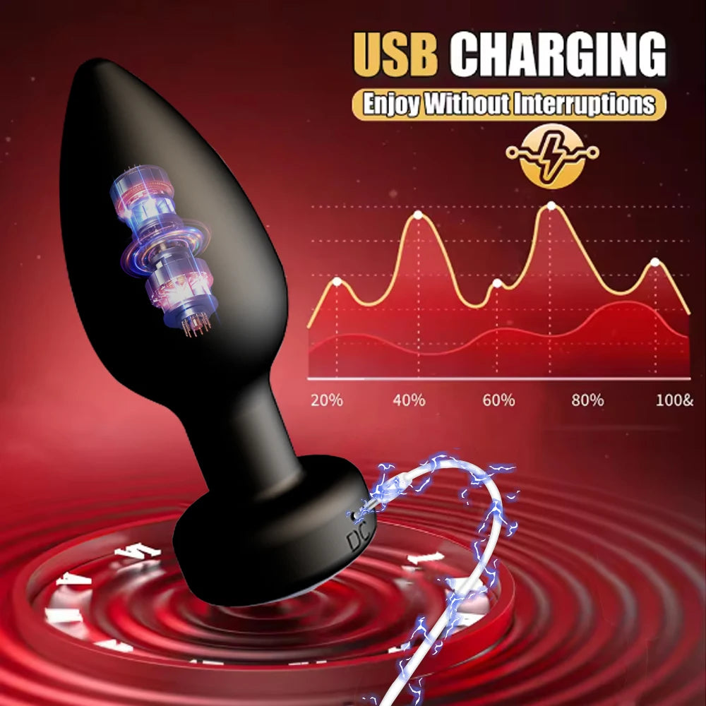 Anal Vibrator Butt plug Wireless Remote Control Men Prostate Massager Female Vagina Masturbator Sex Toy For Couples Sex Supplies